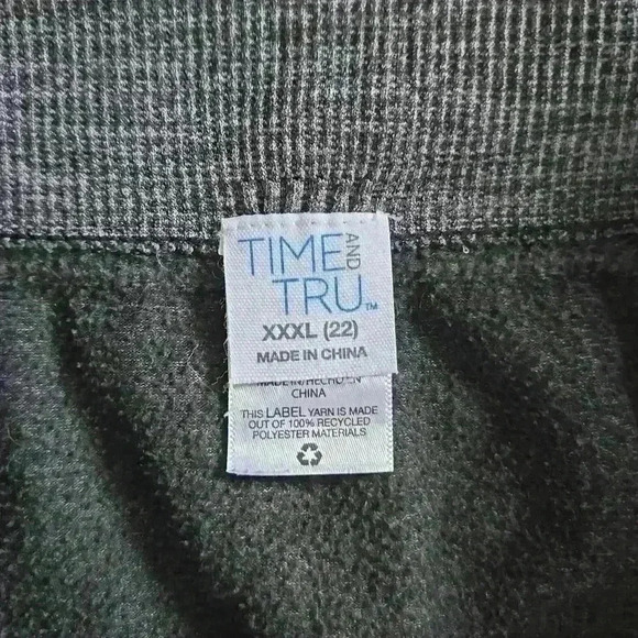 Grey Lined Time And Tru Leggings - Picture 3 of 4